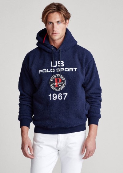 Sudaderas Con Capucha Polo Ralph Lauren Hombre Azul Marino - Polo Sport Fleece - PSULV4857